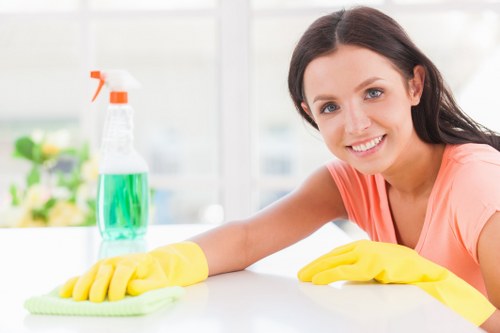 Professional curtain cleaning service in a Cudham home