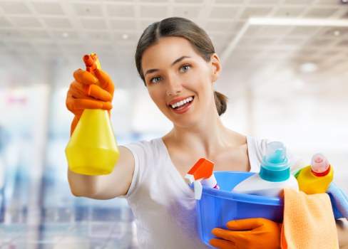 Close-up view of upholstery cleaning for different sofa materials in Cudham