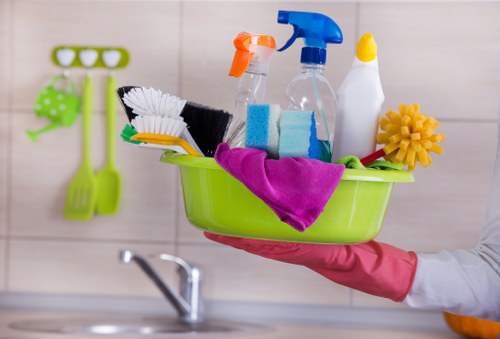 Safety controls in place during a carpet cleaning service